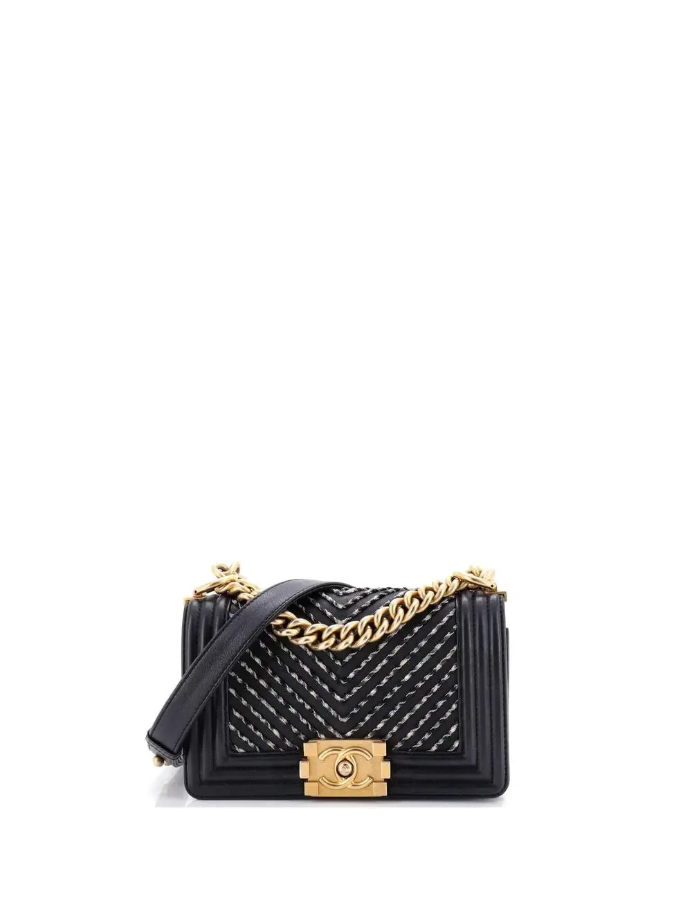Chanel By The Sea Boy Flap Bag Chevron #222778C43B